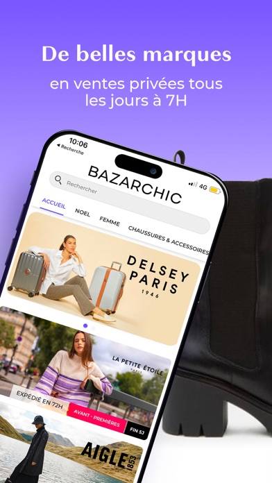 BazarChic, ventes privées mode App screenshot #2