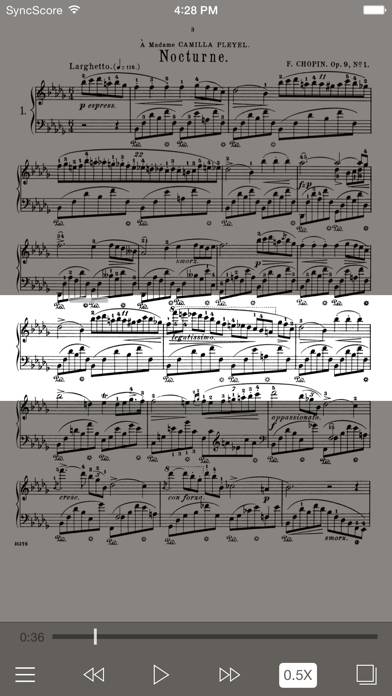 Chopin Nocturnes - SyncScore captura de pantalla