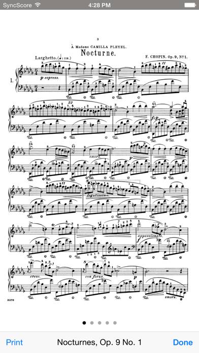 Chopin Nocturnes Captura de pantalla de la aplicación