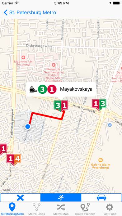 St.Petersburg Metro & Subway App-Screenshot #4