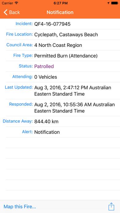 QLD Fires Captura de pantalla de la aplicación #2
