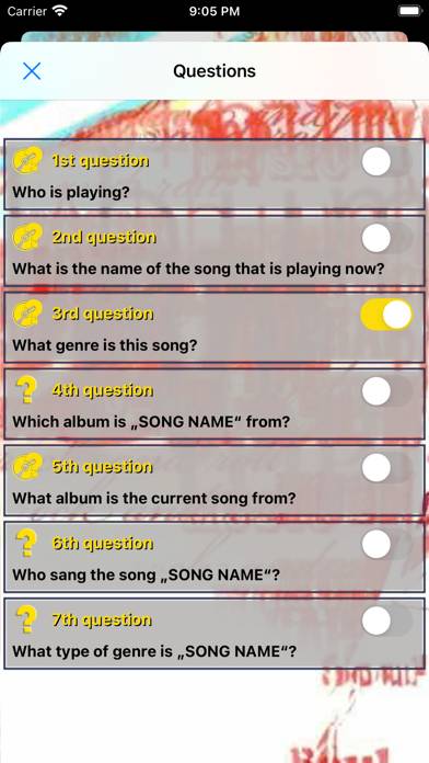 Musik-Quiz Spiel-Screenshot