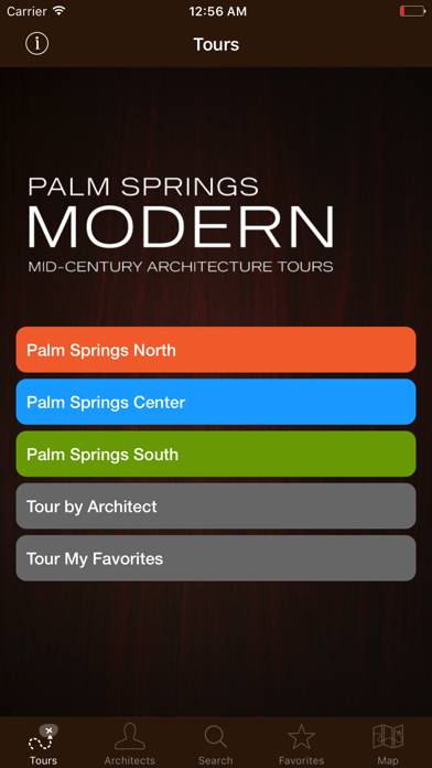 Palm Springs Modernism Tour Capture d'écran de l'application #1