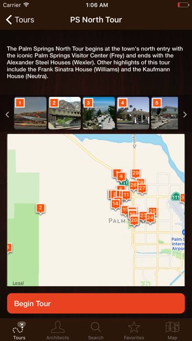 Palm Springs Modernism Tour Schermata dell'app #2