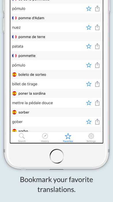 French Spanish Dictionary plus Captura de pantalla de la aplicación #2