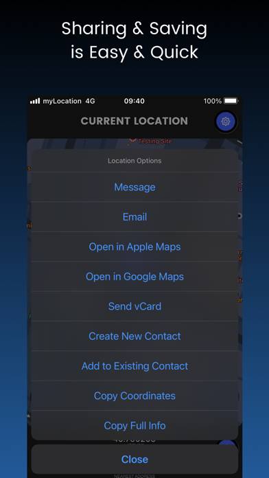 MyLocation App-Screenshot