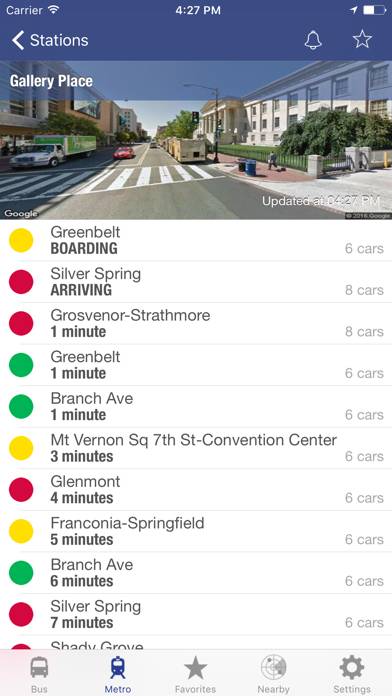 DC Metro and Bus screenshot