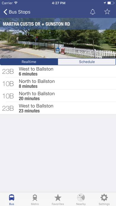 DC Metro and Bus App screenshot #3