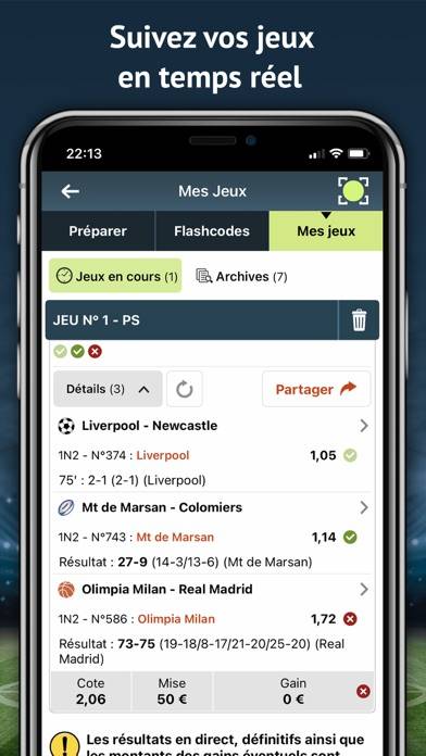 Pronosoft Capture d'écran de l'application #1