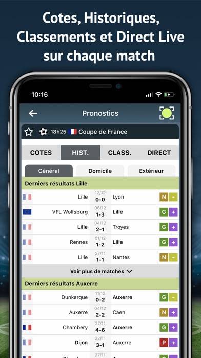 Pronosoft Capture d'écran de l'application