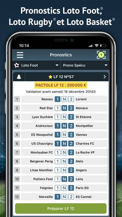 Pronosoft Capture d'écran de l'application