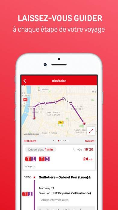 Lyon public transport App screenshot #3