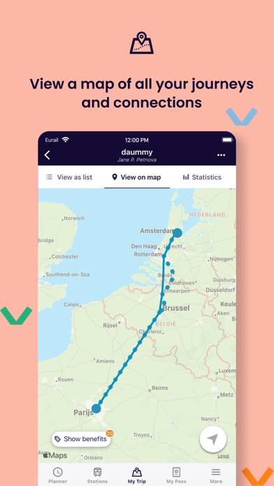Eurail/Interrail Rail Planner Captura de pantalla de la aplicación #6
