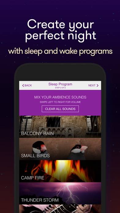 Alarm Clock Sleep Sounds Pro App screenshot