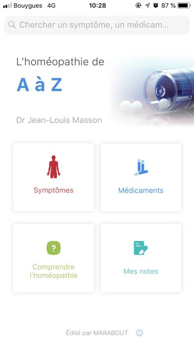 L’Homéopathie de A à Z Captura de pantalla de la aplicación #1