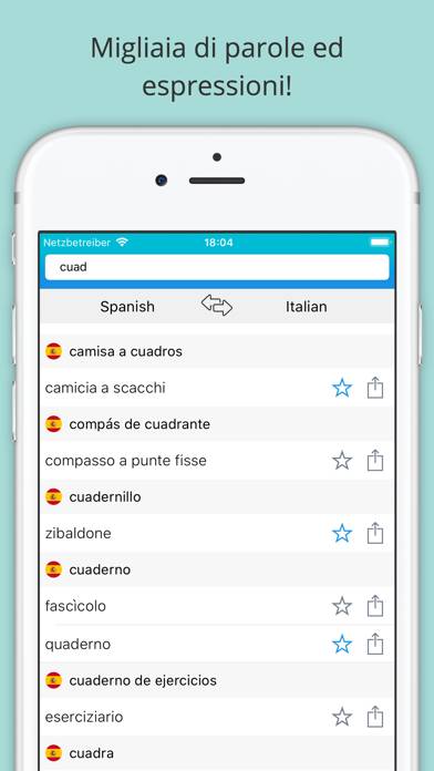 Spanish Italian Dictionary plus Captura de pantalla de la aplicación #3