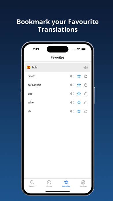 Spanish Italian Dictionary plus Captura de pantalla de la aplicación #4