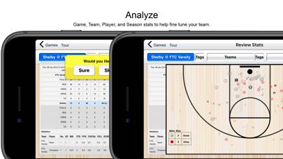 Basketball Stat Tracker App screenshot