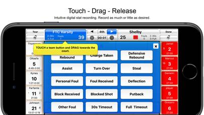 Basketball Stat Tracker App screenshot