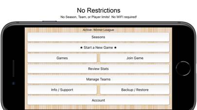 Basketball Stat Tracker App screenshot