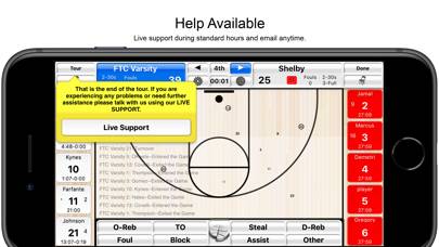 Basketball Stat Tracker App screenshot