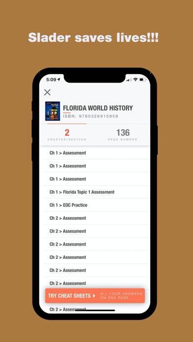 Slader Homework Answers Capture d'écran de l'application
