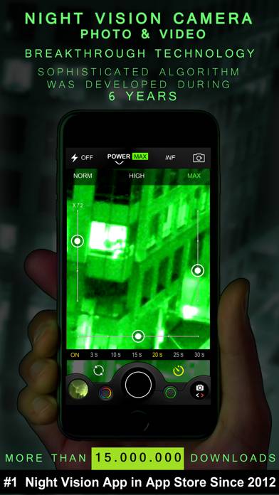 Night Vision (Photo & Video) App skärmdump #1