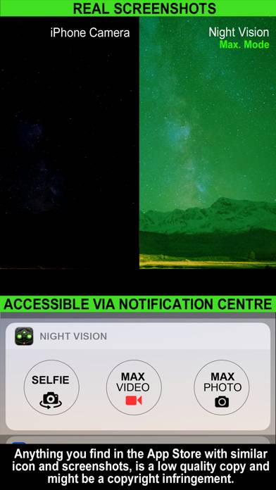 Night Vision (Photo & Video) App skärmdump #4