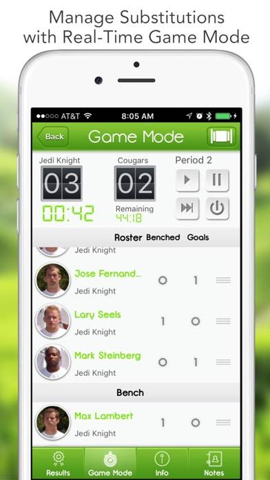 IGrade for Soccer Coach (Lineup, Score, Schedule) App screenshot #3