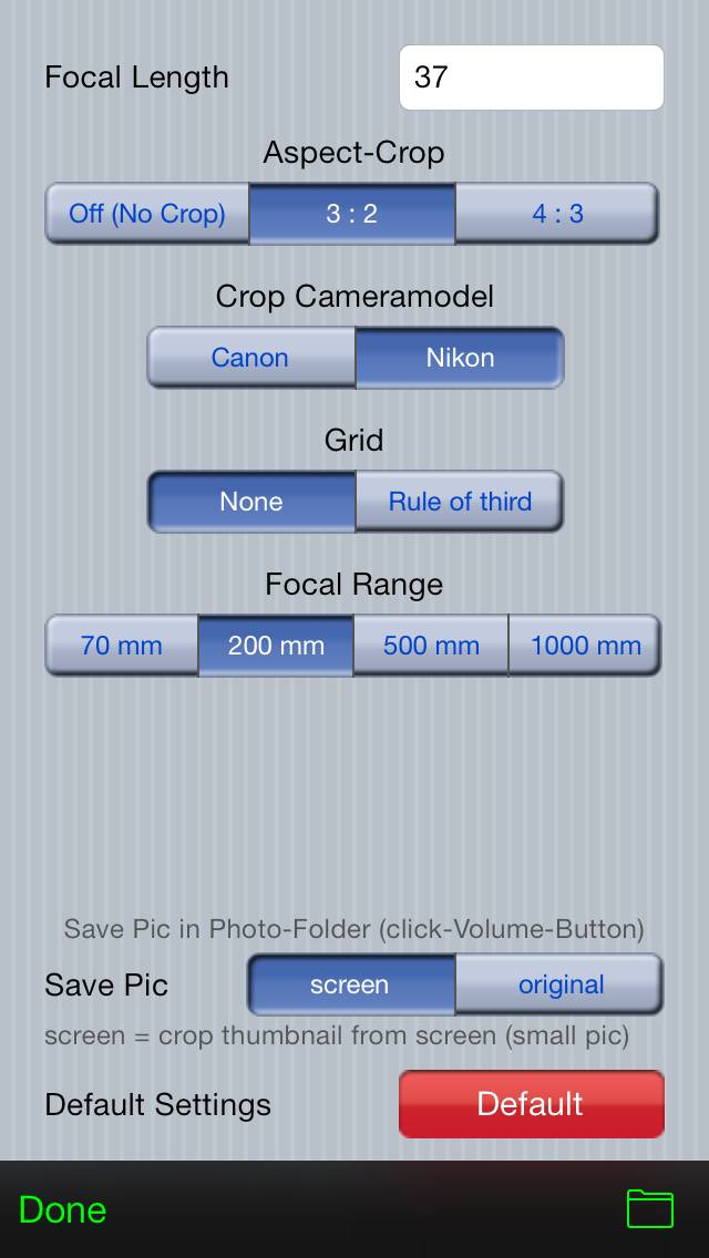 Focal Finder Captura de pantalla de la aplicación #3