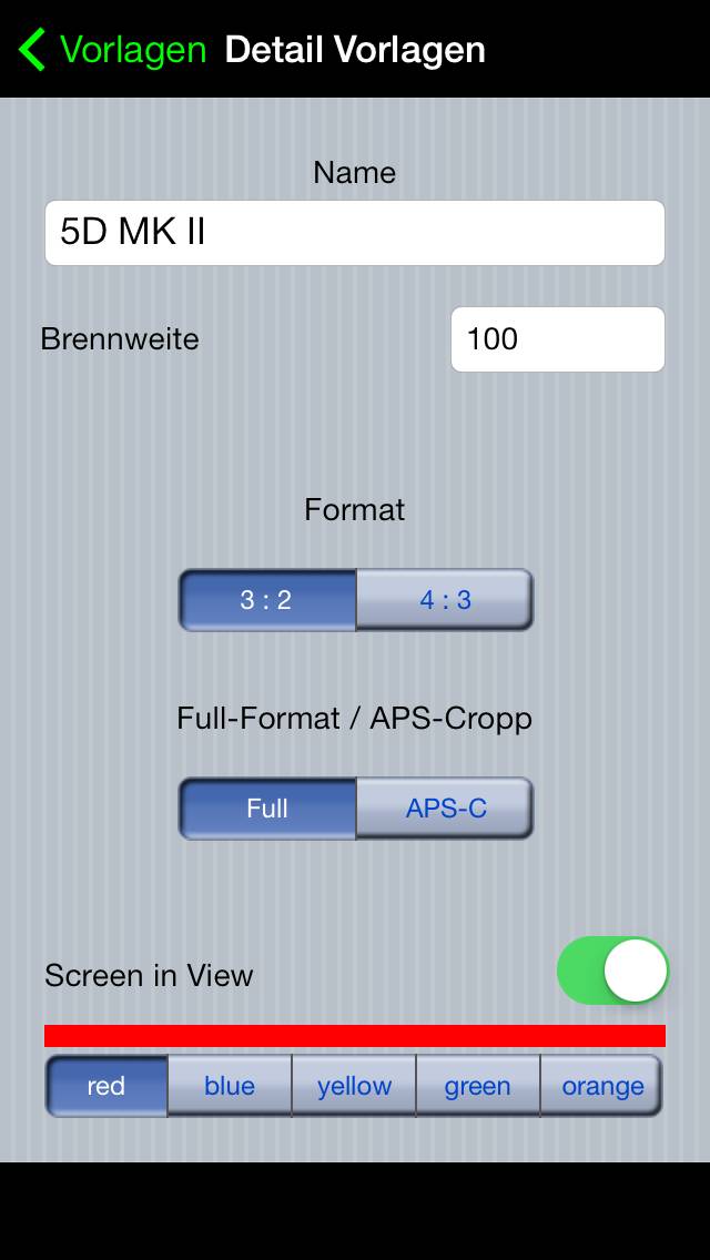 Focal Finder Captura de pantalla de la aplicación