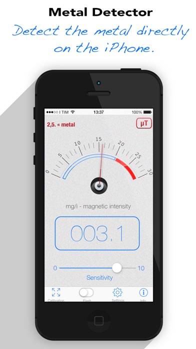 Metal Detector and Magnetometer App screenshot #1
