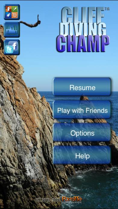 Cliff Diving Champ Captura de pantalla de la aplicación #1