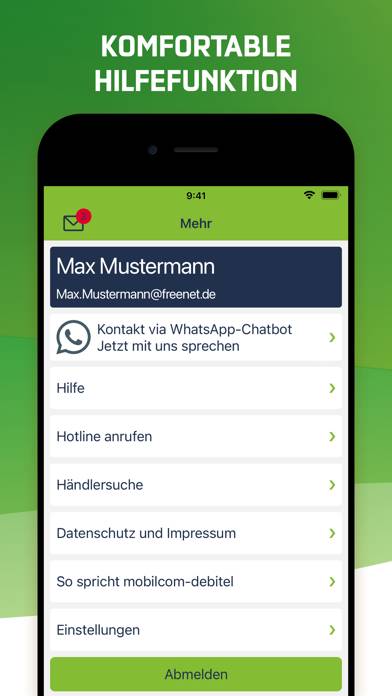 Freenet Mobilfunk App-Screenshot