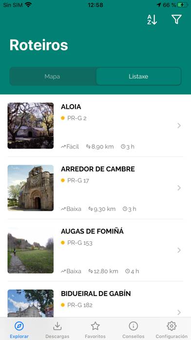 Sendegal Captura de pantalla de la aplicación