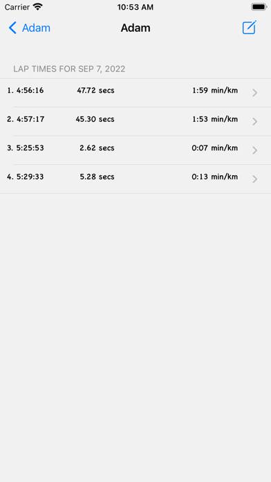 Circuit Lap Timer App skärmdump