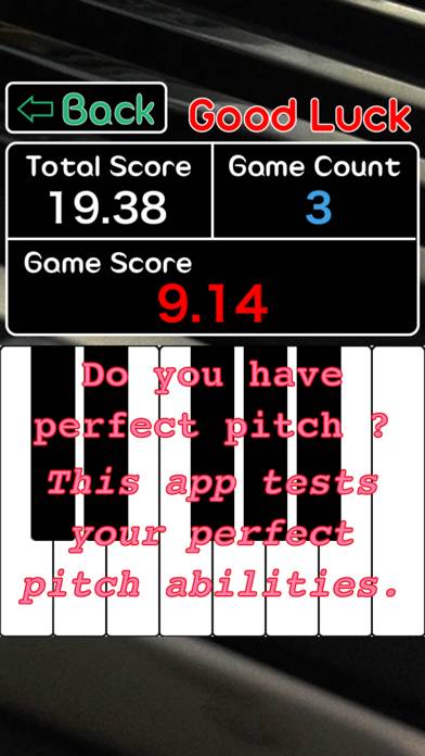 Piano Perfect Pitch Tap Fast App screenshot #1