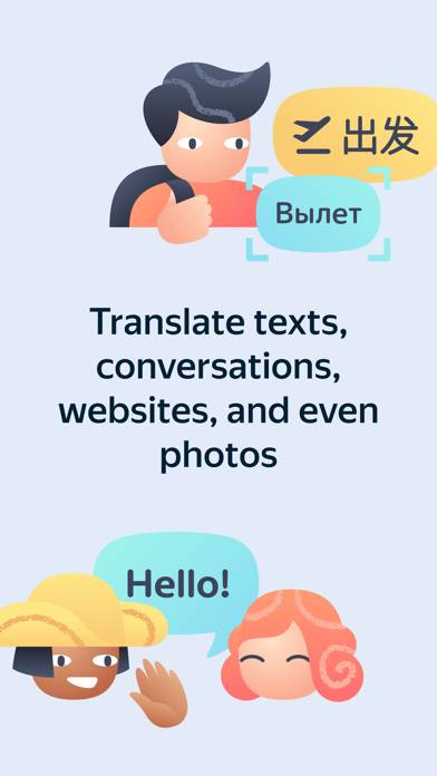 Yandex Translate Schermata dell'app