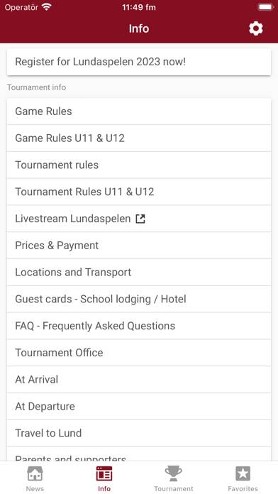 Lundaspelen Basket App skärmdump