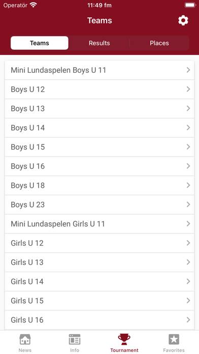 Lundaspelen Basket App skärmdump