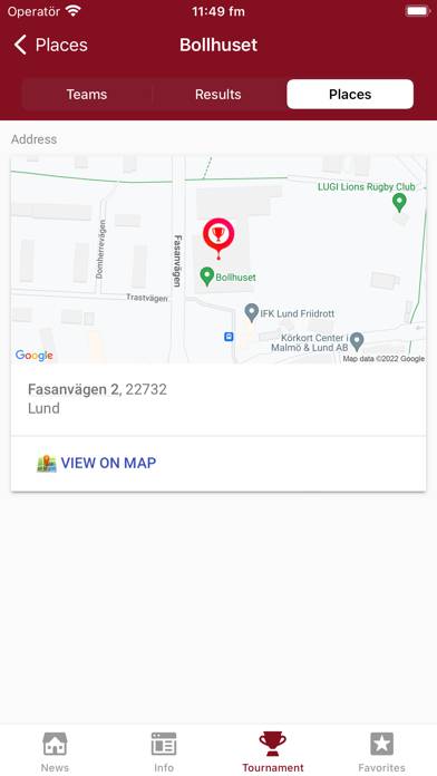 Lundaspelen Basket App skärmdump
