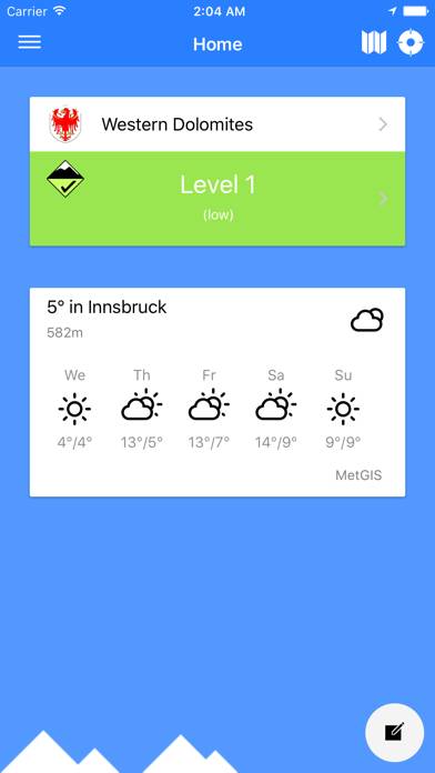 SnowSafe App-Screenshot #1