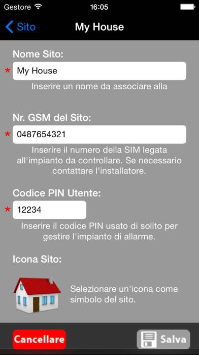 MyAlarm SMS Control Schermata dell'app #4