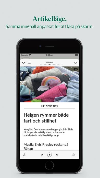 Kungälvs-Posten e-tidning App skärmdump #4