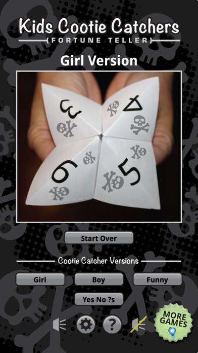 Cootie Catcher Fortune Teller capture d'écran du jeu