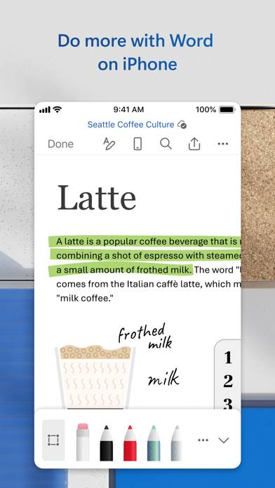 Microsoft Word App screenshot