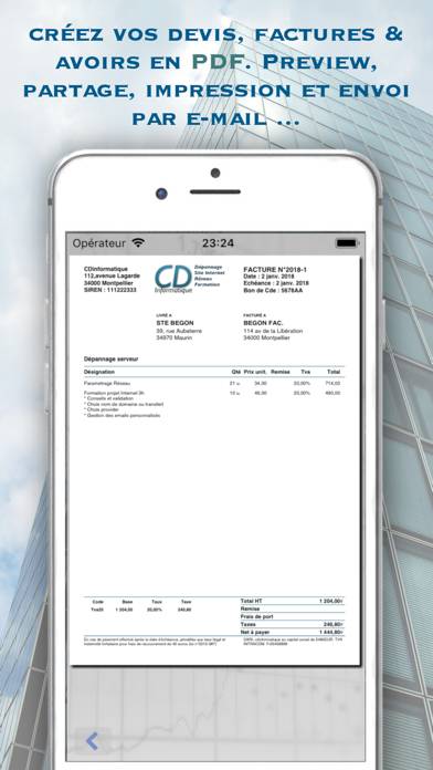 Estimates & Invoices Dux-facti Captura de pantalla de la aplicación #2
