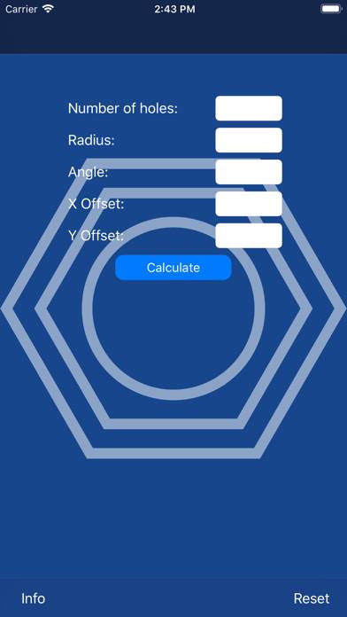 Bolt Hole Circle Calculator Schermata dell'app #1