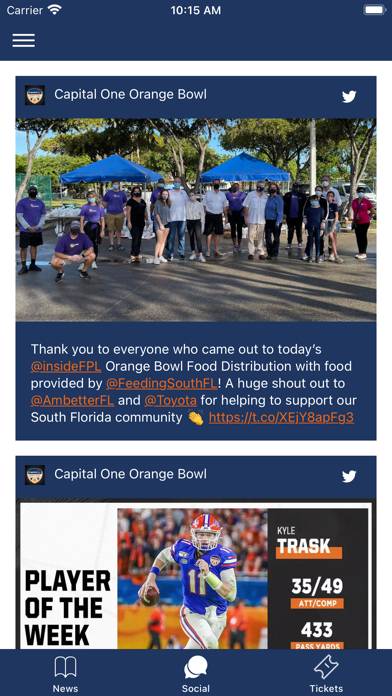 Orange Bowl App screenshot