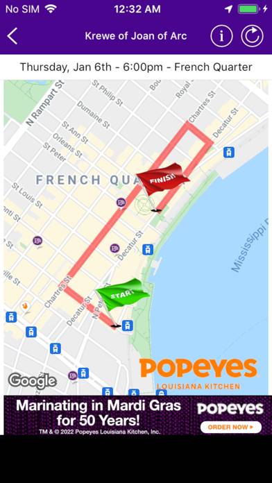 WWL Mardi Gras Parade Tracker App screenshot